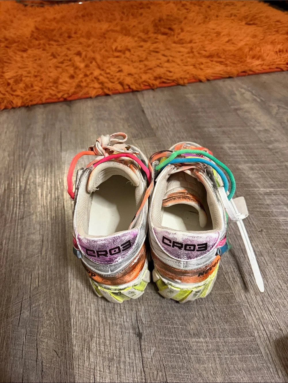 Kids Multicolor Lace-Up Sneakers